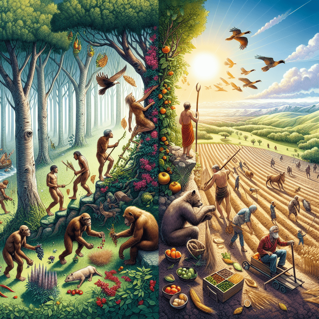 From Foraging to Farming: The Evolution of Human Diets