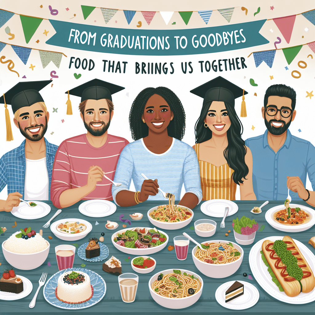From Graduations to Goodbyes: Food That Brings Us Together