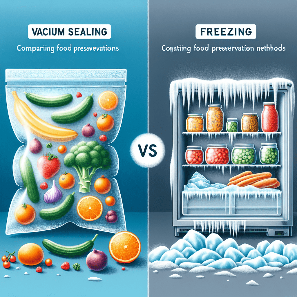 Vacuum Sealing Versus Freezing: Comparing Food Preservation Methods